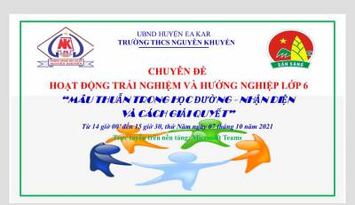 Liên Đội trường THCS Nguyễn Khuyến tổ chức chuyên đề hoạt động trải nghiệm và hướng nghiệp năm học 2021-2022
